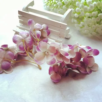 

Imitation Flowers Wedding Supplies Prop Hydrangea Head Handmade Bride Silk Flower Hair Accessories Flower