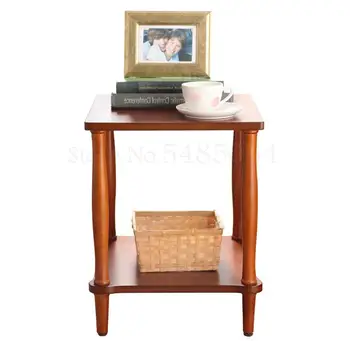 

Solid Wood Sofa Side Cabinet Sitting Room Corner Nordic Small Coffee Table American Side Several Cabinets Simple Small Square