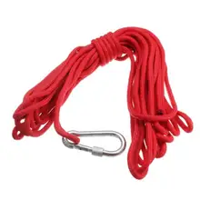 20 м нейлоновая веревка рыболовная веревка безопасная высокопрочная оплетка с замком безопасности на открытом воздухе Кемпинг Туризм альпинистские аксессуары