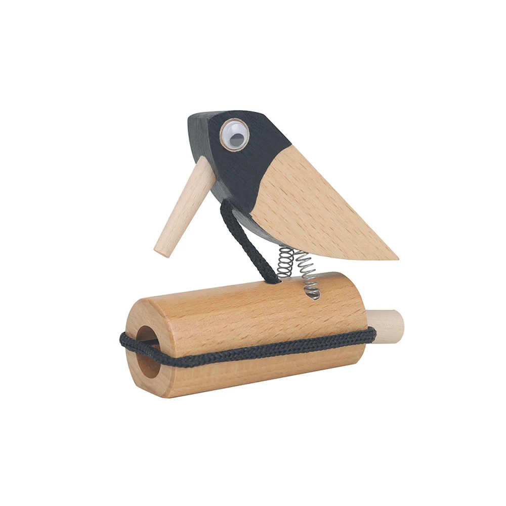 Orff Musical Instruments Natural Wooden Traditional Bird Rattles Clappers Castanets Educational Toys Gifts Percussion for Kids