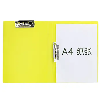 

TIANSE A4 Folder Double Strong Clamp Insert File Folder Plate Clamp Paper Clip Office Supplies PP + Stainless Steel