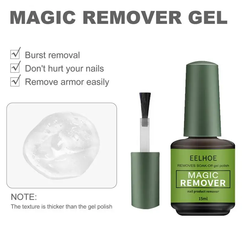 15ml Magic Remover Gel Nail Gel Polish Remover Within 2-3 MINS Peel off  Varnishes Base Top Coat without Soak off Water Safety - AliExpress