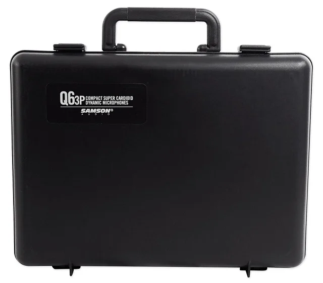 SAMSON Q6 3-Pack динамические вокальные гиперкардиоидные ручные микрофоны+ Зажимы для микрофона+ пенопластовый чехол для профессиональной студии