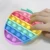 Rainbow Push Bubble Fidget Sensory Toy Autism Special Needs Fidget Squeeze Anti-stress Stress Reliever Toys for Kids Настольная игра