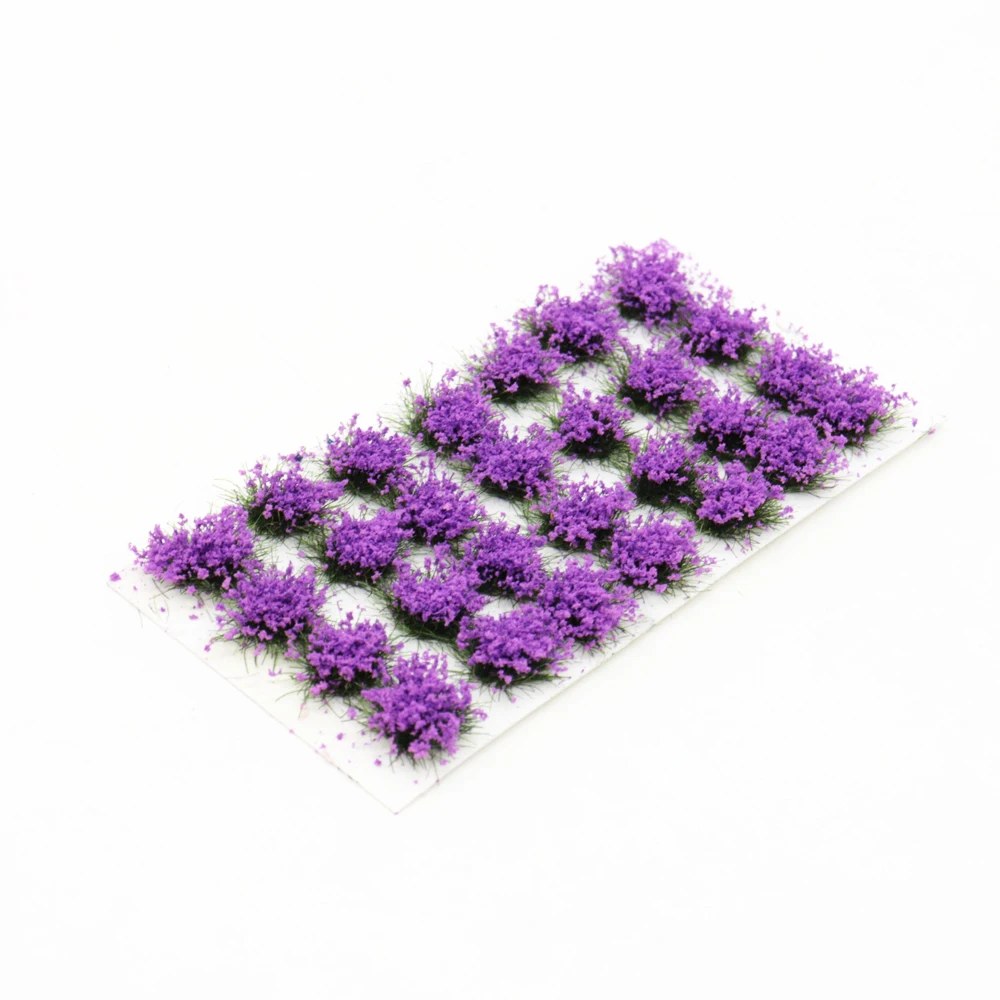 

28pcs Static Scenery Model Landscape grass Wargame Grass Tufts Building Layout Flower Cluster Miniature Garden railway layout