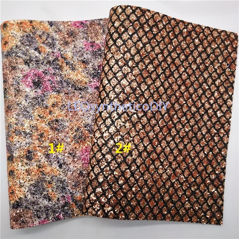 Мини-рулон 30x134 см Коричневый Блеск Ткань, с эффектом блестящей кожи, из блестящей кожи, на платформе, в рулоне для того, чтобы сделать бантики LEOsyntheticoDIY SK020