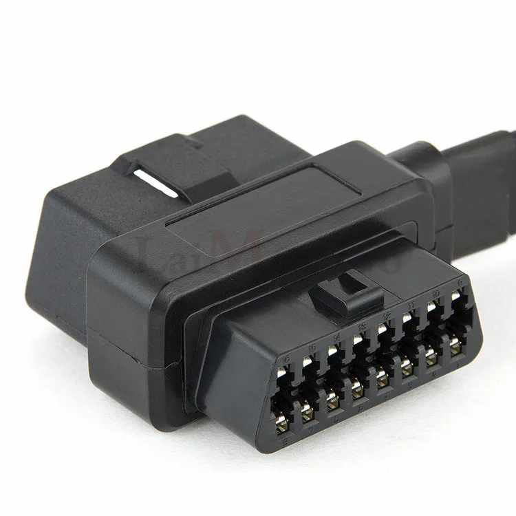 Сверхтонкий кабель 2 в 1 OBDII OBD2 60 см 16 контактный Удлинительный Мама папа/мама