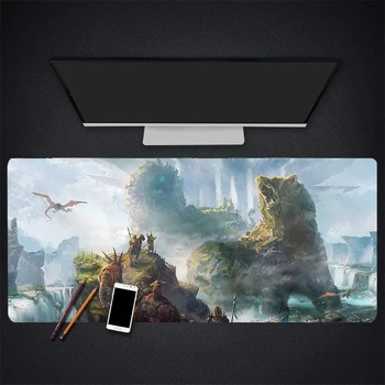 

Extra Large Nature Mouse Pad Gaming Waterproof Mousepad Non-slip Rubber Desk Mat with Locking Edge Computer Keyboard Pad