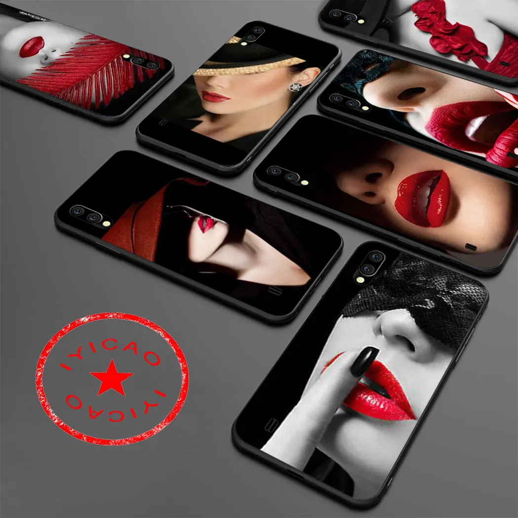 Red lips SEXY New Soft Case for Samsung Galaxy S10e S10 S9 S8 Note 8 9 10 Plus S6 S7 Edge TPU |