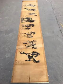 

Antique collection of long scroll paintings of celebrities (Xu Beihong Jun MA)