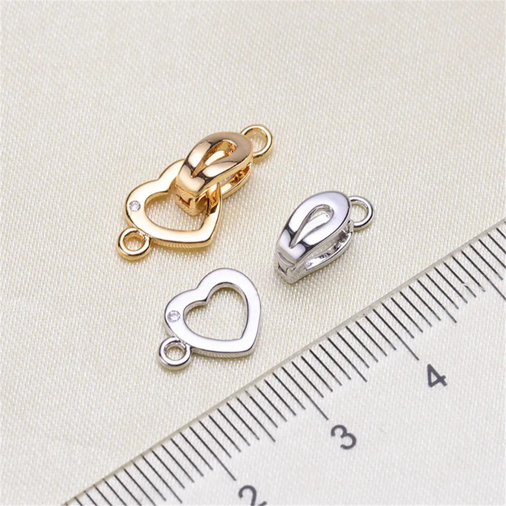 

Alloy Heart Shape Clasp Hooks For Necklace & Bracelet Chain DIY Fashion Jewelry Findings