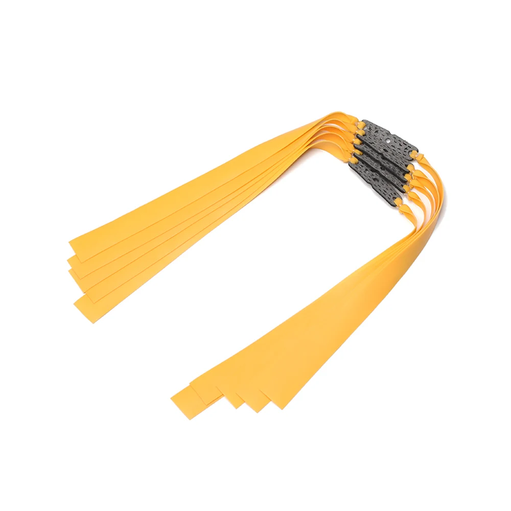 Yellow orange 3 шт. упругий Набор для охоты катапульта Латексная лента плоская эластичная лента Сменные аксессуары натуральный каучук для рогаток - Цвет: Yellow orange