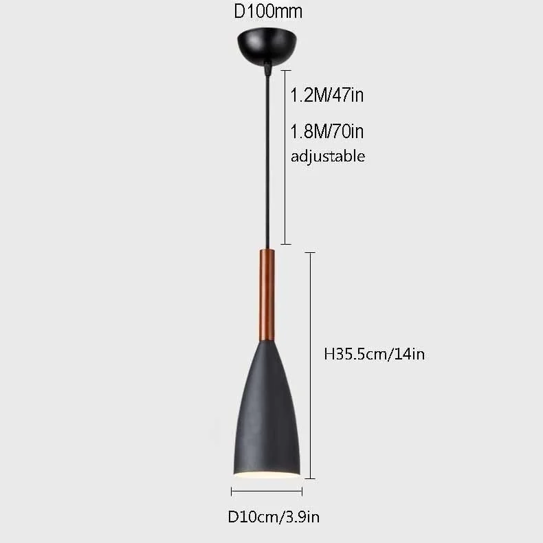 Modern Wood Pendant Lights Drop Aluminum Nordic White Pendant Lamps Hanging Decorative Light For Home Lighting DiningRestaurant (26)