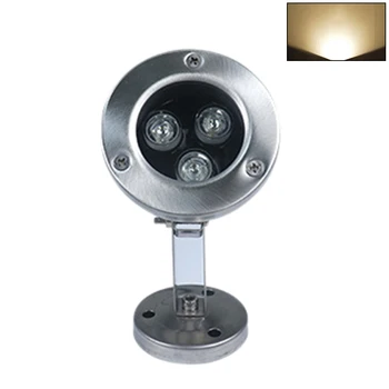 

Stainless Steel Underwater Light Warm White Explosion-proof Durable Park Safe Fountain IP68 Waterproof Bright LED Swimming Pool