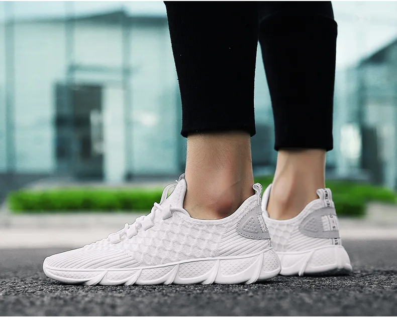 [Long] Fly Woven MEN'S SHOES Breathable yu lin wang Surface Trendy Shoes Blade End Sports Footwear Running Shoes Men's