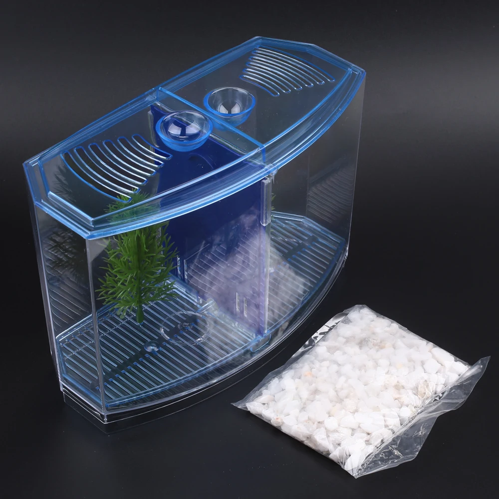 Тентовая коробка Бетта аквариум для рыб водный с травой перегородка украшение