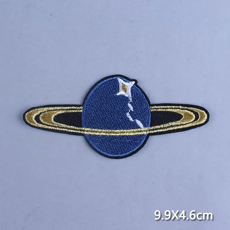 3P-PE1601CT Инопланетянин НЛО железа на заплатках для одежды подвеска в виде космонавта и планеты Аппликация в полоску термо-Стикеры для одежды на одежде космический патч для детей рубашка - Цвет: 3P-PE1601CT