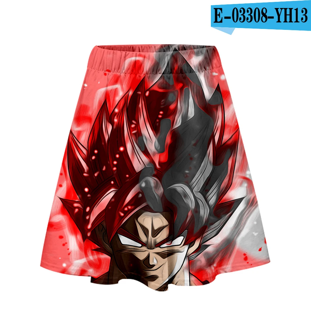 Крутая 3D верхняя одежда Харадзюку DRAGON BALL короткие юбки трапециевидная летняя крутая Модная Летняя Сексуальная 3D Мода Новое поступление Женская юбка - Цвет: YH13