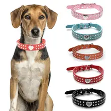 

40%HOTDog Collar Inlaid Rhinestone Decor Adjustable Skin Friendly Pet Dogs Necklace Loop Pet Product
