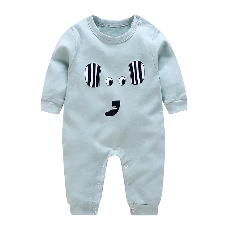Комбинезоны для новорожденных с длинным рукавом и изображением слона|Ромперы| |