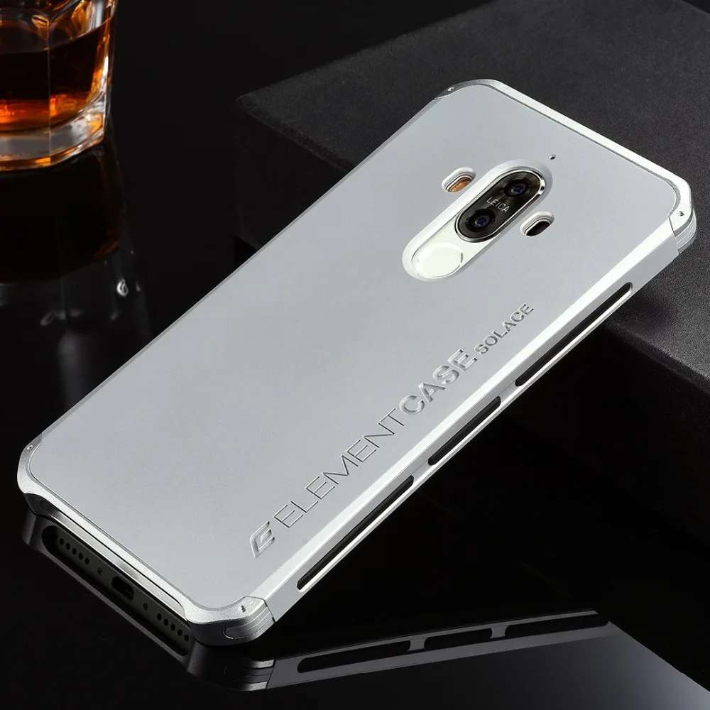 Чехол для Huawei Mate 9 роскошные чехлы для телефонов с дизайнерской алюминиевой и с жесткой задней панелью