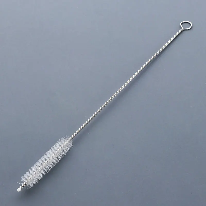 Only 1PCS Brush 5 шт. многоразовые соломинки Детские соломинки 304 соломка из нержавеющей стали изогнутые прямые металлическая соломинка с кисточкой питьевой бар аксессуары - Цвет: Only 1PCS Brush