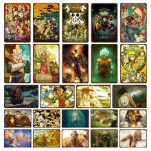 Japanese Anime Retro Metal Tin Sign Spirited Away Pirate Art Poster Wall Stickers Home Decor Children's Room Club Metal Plate