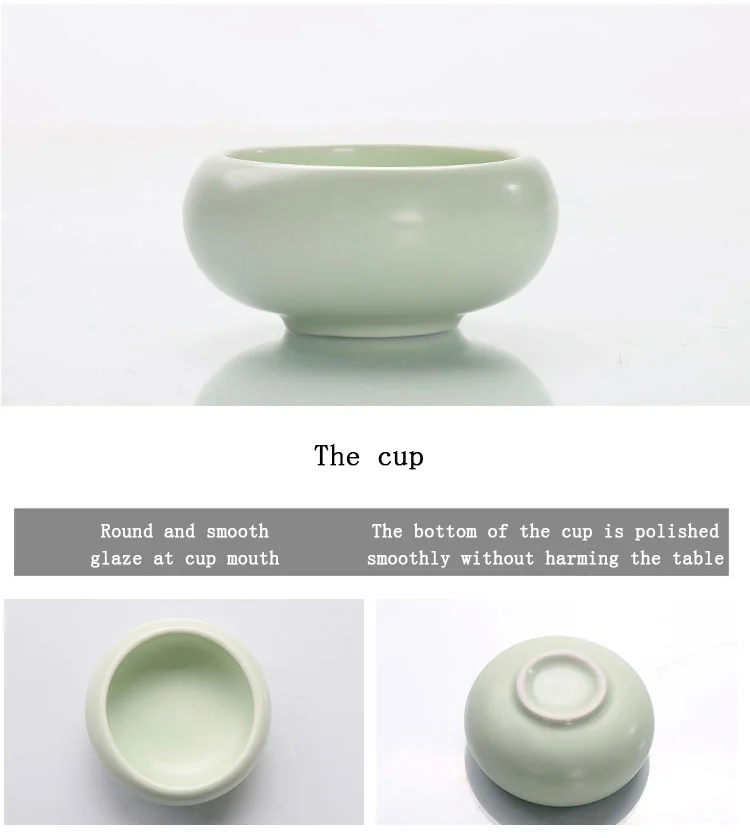 Портативный китайский чайный набор для путешествий, чайный набор кунг-фу, керамический чайный горшок, фарфоровый чайный сервиз, Gaiwan, чашки для чайной церемонии с сумкой для путешествий