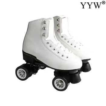 

4-Wheels Roller Blades Skate Shoes Flash Sneakers Rollers Skates Hockey Colorful Glowing Roller Blade For Male Female Adult