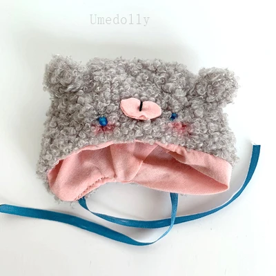 Hat-2 1 шт. прекрасный ручной работы мини медведь шляпа для OB11, 1/12 BJD, Holala Кукла Одежда Аксессуары - Цвет: Hat-2