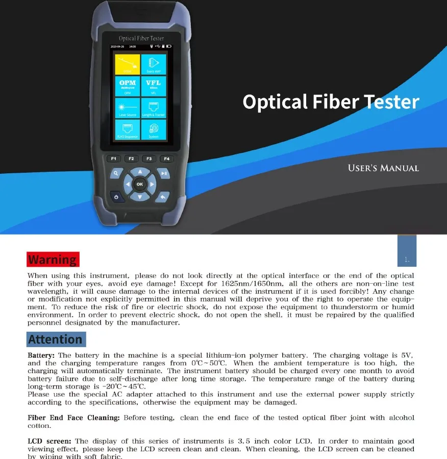 Мини-Pro OTDR оптический рефлектометр 9 функций в 1 устройство OPM OLS VFL карта событий RJ45 Ethernet кабель трекер