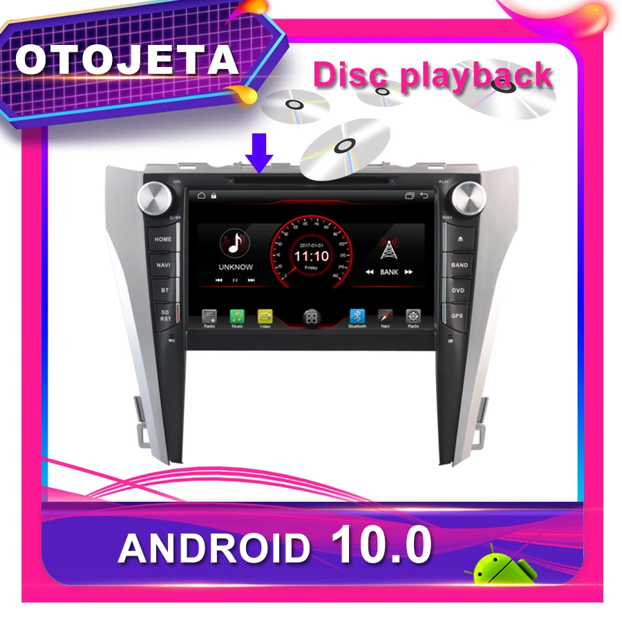 OTOJETA Автомобильный DVD Android 10,0 Автомобильный gps для TOYOTA CAMRY автомобильный Радио мультимедийная лента рекордер bluetooth навигация
