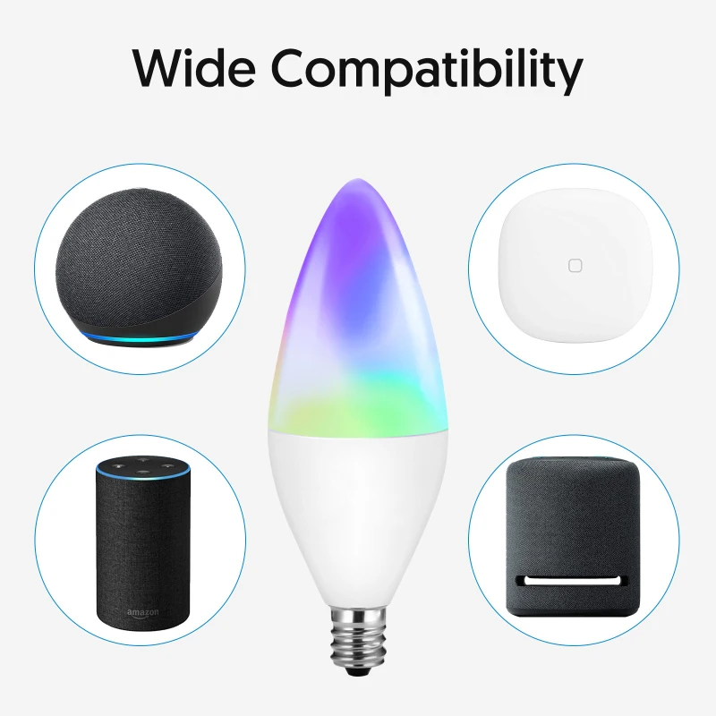 Умная свеча Zigbee с прямым подключением поддержка Echo Plus/SmartThings/работа Alexa Google Home