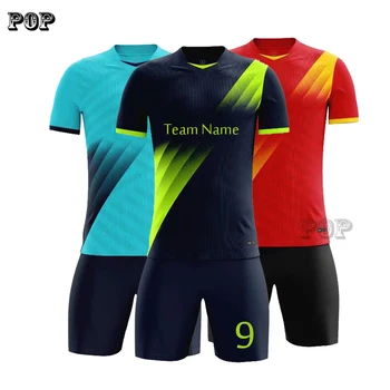 

Men Football Jerseys Kid Football Uniforms Blank Fubol Training Suit Adult Customized Soccer Kit Name LOGO 2020 Wholsales