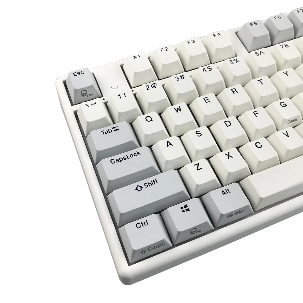 niz keyboard X87/X108 capacitancia White Bluetooth keyboard RGB