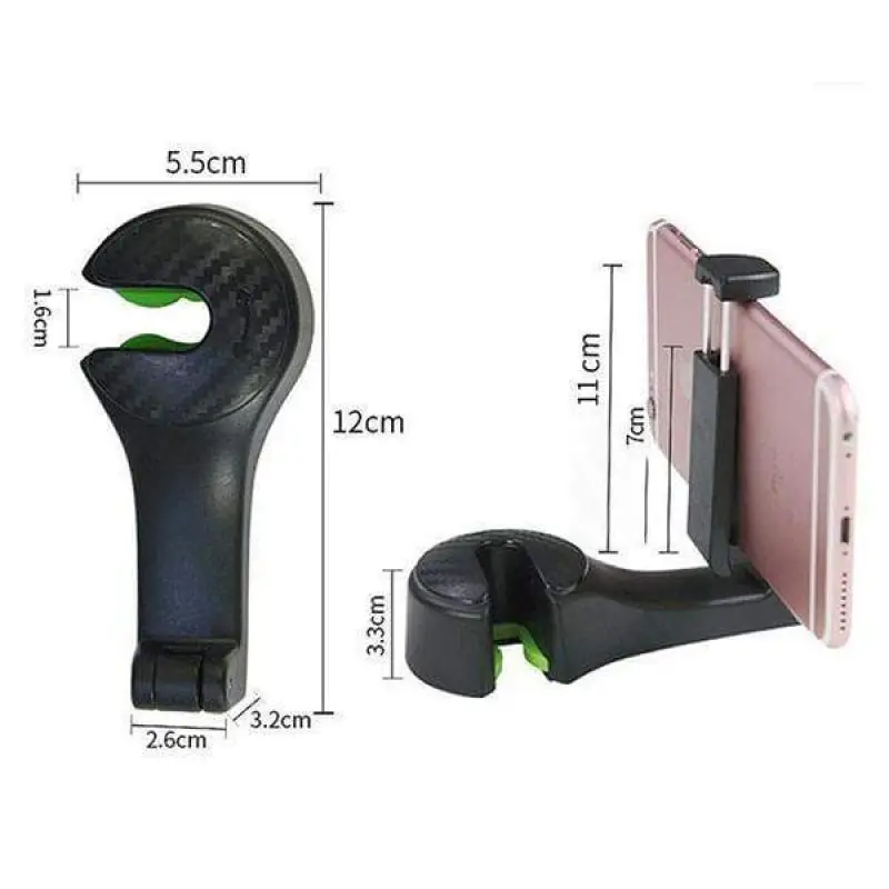 2 in 1 Auto Kopfstütze Versteckte Haken mit Telefon Halter Sitz Zurück  Aufhänger für Tasche Handtasche Geldbörse Lebensmittelgeschäft Tuch Foldble  clips Organizer - AliExpress