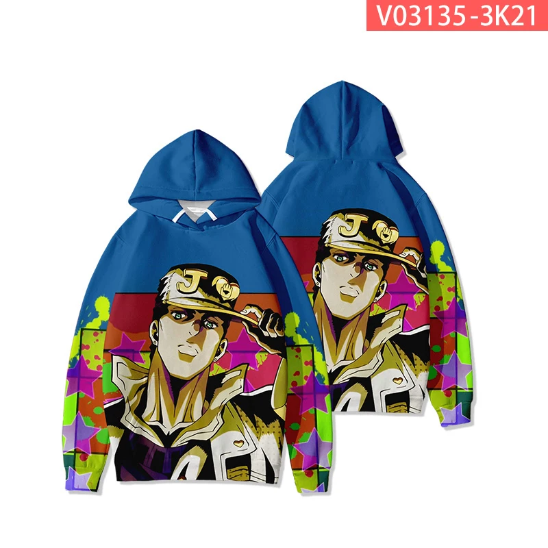 New Arrival Anime JoJo's Bizarre Adventure Kira Yoshikage Cosplay Costume Fashion Trends Hoodie Unisex Daily Wear Comfortable |