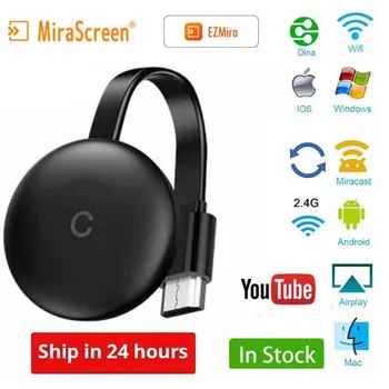 

Mirascreen 2.4G Wireless HDMI Wifi DLNA Miracast AirPlay Display Android TV Stick Mirror Screen Stream Receiver Dongle EZmira PC
