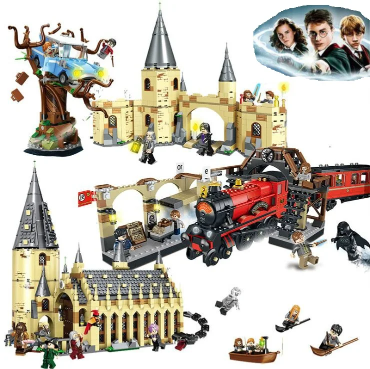 

938pcs Harri Hogwarts Castle Voldemort Potters Legoinglys Compatible 16052 Technic Building Blocks Small Blocks Kids Toy Gifts