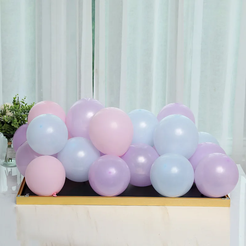 mix 10 ballon Детский розовый синий тематический баннер для мальчиков или девочек, воздушный шар, тканевый цветок, вечерние праздничные украшения - Цвет: mix 10 ballon