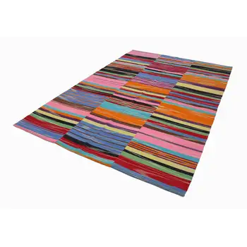 

209x301 Cm Multicolor Handmade Contemporary Rugs Rug-7x10 Ft