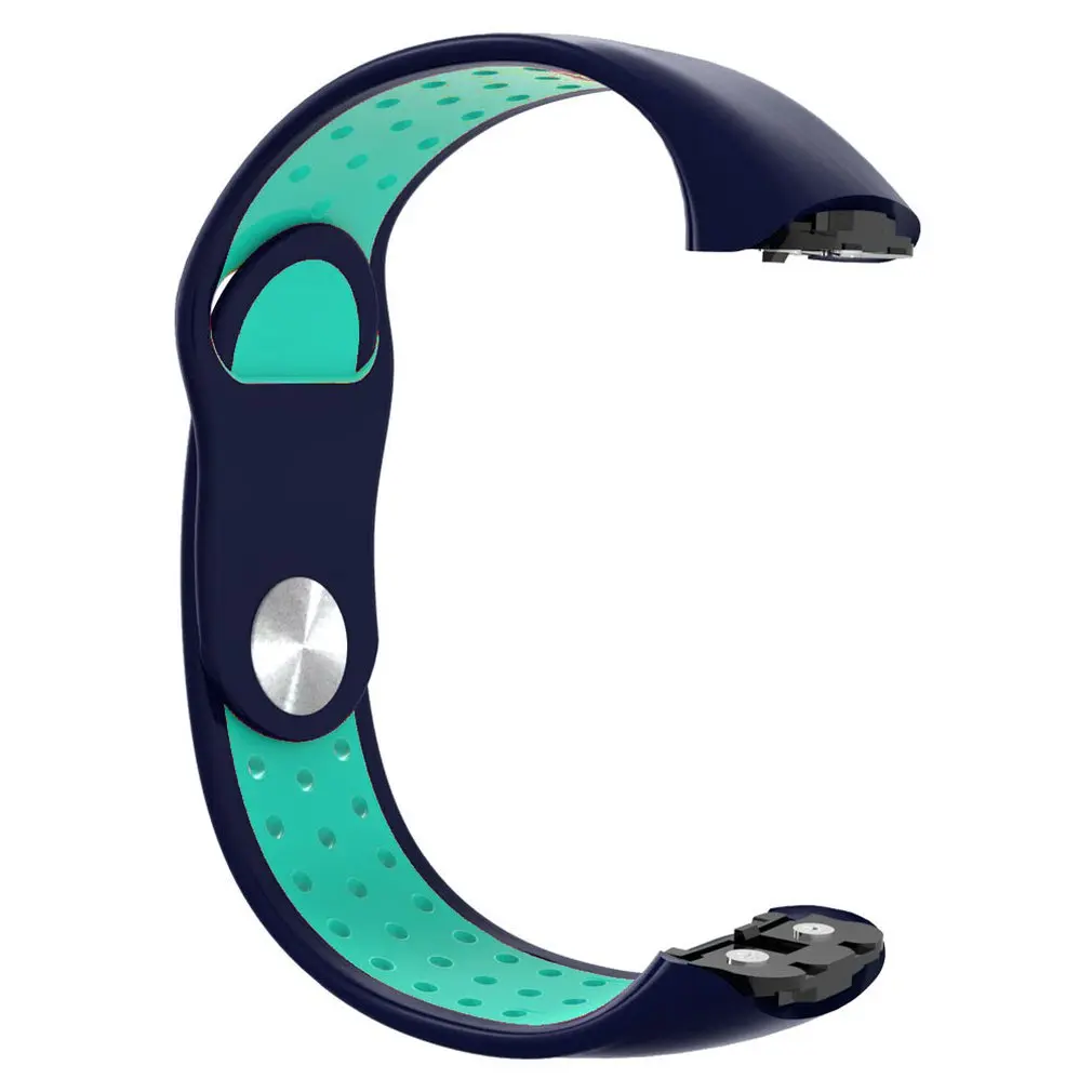Для samsung Galaxy Fit Sm-R370 Смарт-часы сменный ремешок официальный узор черная пряжка спортивный сменный Браслет - Цвет: Dark blue duck