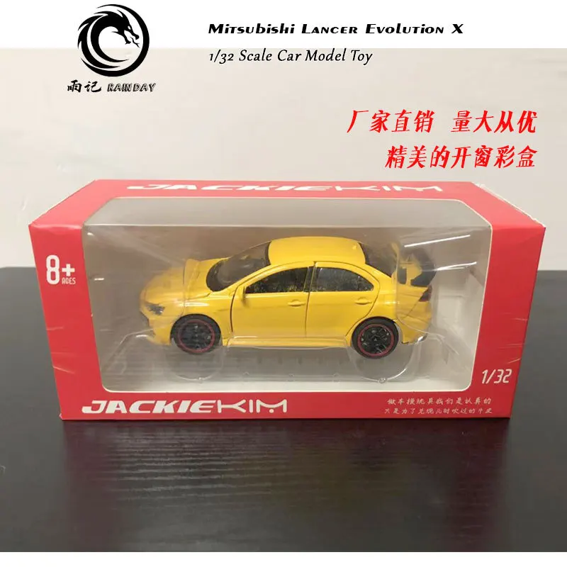 

RD 1/32 Scale Car Model Toys Mitsubishi Lancer Evolution X Sound&Light Diecast Metal Pull Back Car Model Toy For Gift,Kids