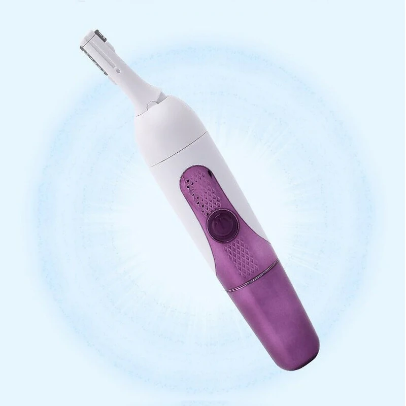 purple Женский домашний продукт для бровей, устройство для бритья, многофункциональное устройство для удаления волос 6 в 1, электрический нож для формирования бровей - Цвет: purple