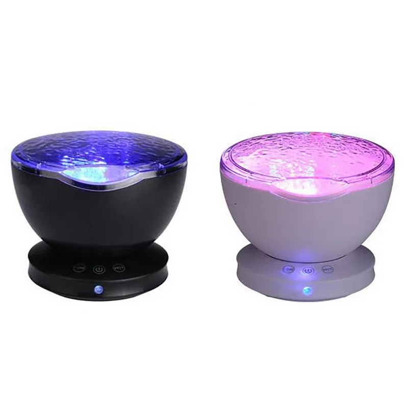 

Ocean Wave Starry Sky LED Night Light Projector 7 Colorful Light Modes Novelty Lamp USB Night light For Baby Children