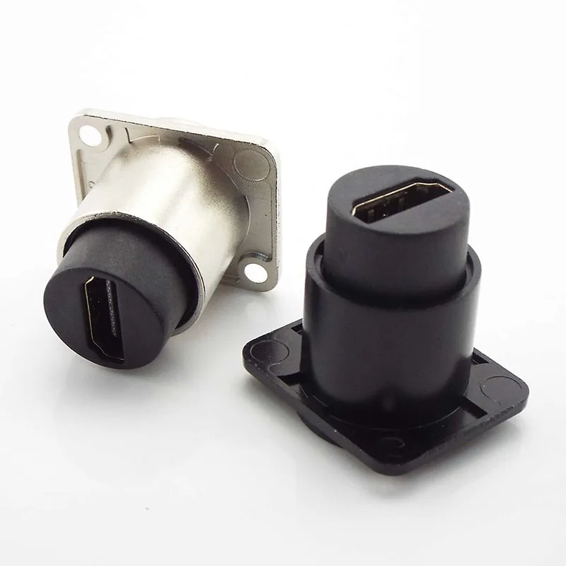D Type Chassis Connector D Female Socket Panel Mounted Adapter HDMI-Compatible