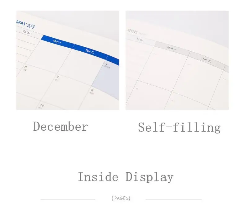 A4 большой 365 самозаполняющийся Kawaii 365 блокнот-планировщик 12 месяцев, китайский планировщик, офисные школьные принадлежности, книга-планировщик