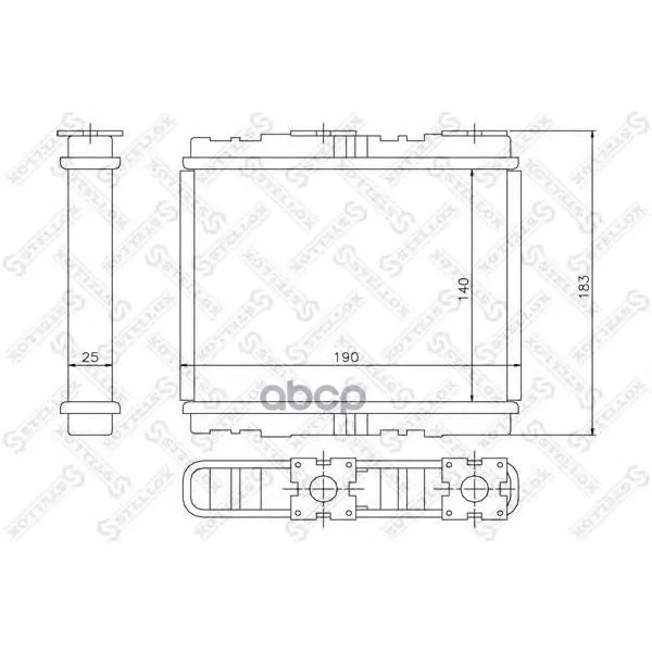 10-35094-Sx_радиатор Печки! Nissan Primera 1.6-2.0i/Td 90-01 Stellox 1035094sx Stellox арт. 1035094SX