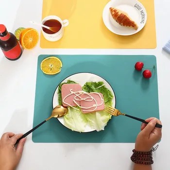 

NEW Silicone Waterproof Placemat Table Mat Heat Insulation -skidding Washable Durable Table Mat For Kitchen Dining