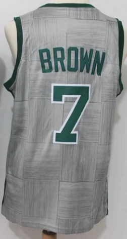 As photo Мужские Boston Jaylen коричневые Jayson Tatum Kemba Walker baskeball трикотажные шорты - Цвет: As photo